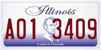 IL license plate A013409