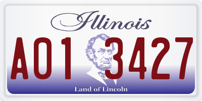 IL license plate A013427