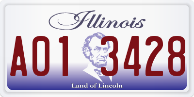 IL license plate A013428
