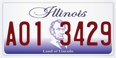IL license plate A013429