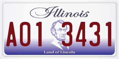 IL license plate A013431