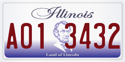IL license plate A013432