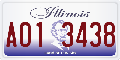 IL license plate A013438