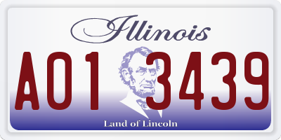 IL license plate A013439