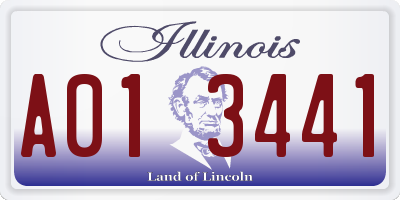 IL license plate A013441