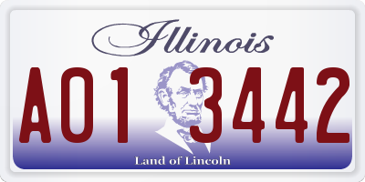 IL license plate A013442