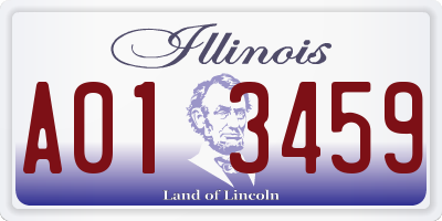 IL license plate A013459