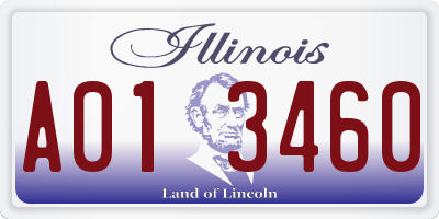IL license plate A013460