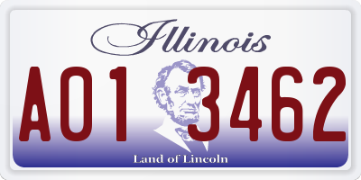 IL license plate A013462