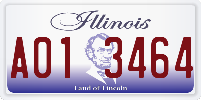 IL license plate A013464