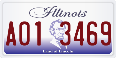 IL license plate A013469