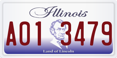 IL license plate A013479