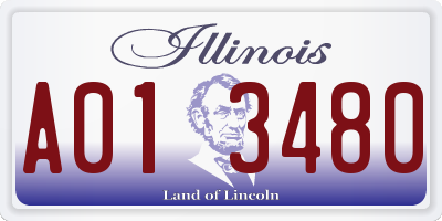 IL license plate A013480