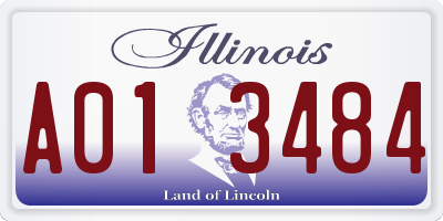 IL license plate A013484