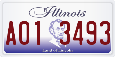 IL license plate A013493