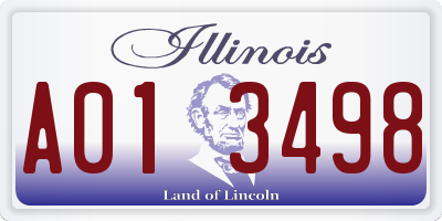 IL license plate A013498