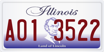 IL license plate A013522