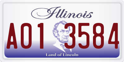IL license plate A013584