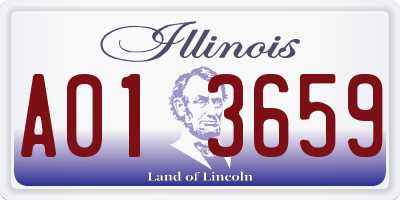 IL license plate A013659
