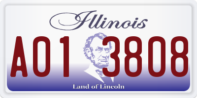 IL license plate A013808