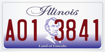 IL license plate A013841