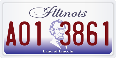 IL license plate A013861