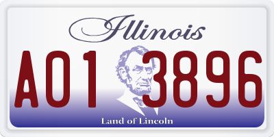 IL license plate A013896