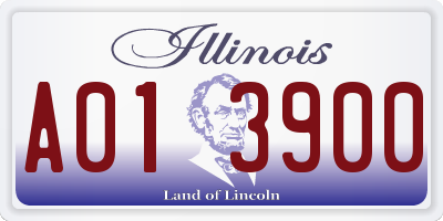IL license plate A013900