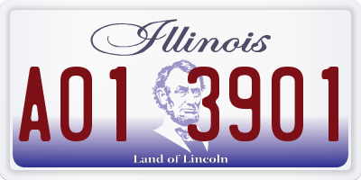 IL license plate A013901