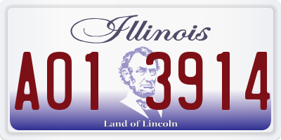 IL license plate A013914