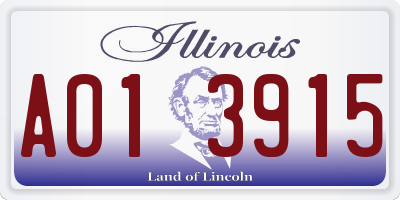 IL license plate A013915