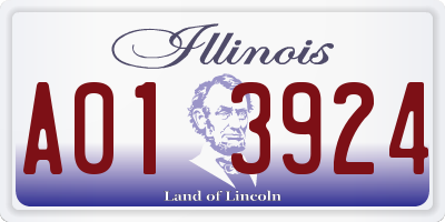 IL license plate A013924