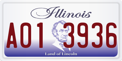 IL license plate A013936
