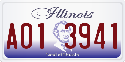 IL license plate A013941