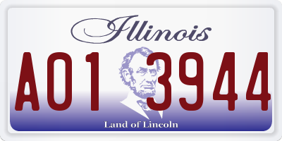 IL license plate A013944