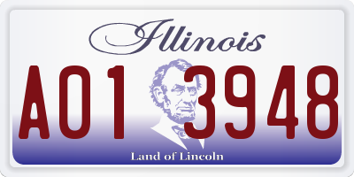IL license plate A013948