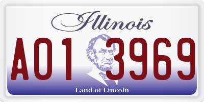 IL license plate A013969