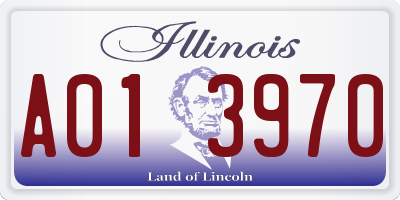IL license plate A013970