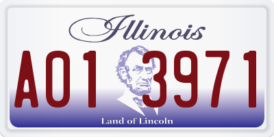 IL license plate A013971