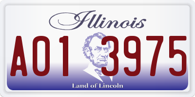 IL license plate A013975