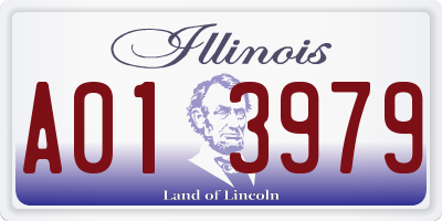 IL license plate A013979
