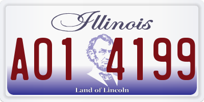 IL license plate A014199