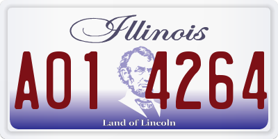 IL license plate A014264