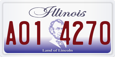 IL license plate A014270