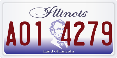 IL license plate A014279