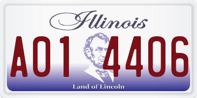 IL license plate A014406