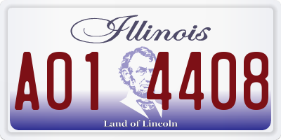 IL license plate A014408
