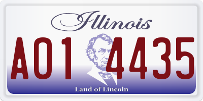 IL license plate A014435