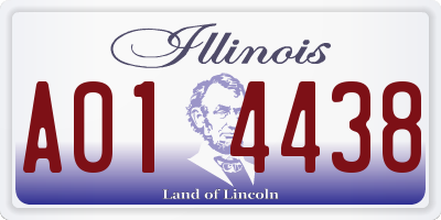IL license plate A014438