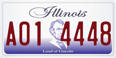 IL license plate A014448